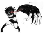  black_hair claw claws fukuro@kyugyo fukurou_(owl222) glowing glowing_eyes pixiv_thumbnail red_eyes resized 