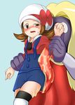  2girls blush brown_hair child female hat jynx kotone_(pokemon) multiple_girls open_mouth pokemon pokemon_(game) pokemon_hgss refuto saliva solo tongue yuri 