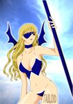  artist_request bat_wings breasts class_change cleavage dragoon dragoon_(final_fantasy) earrings eyepatch final_fantasy final_fantasy_iv jewelry large_breasts rosa_farrell solo wings 