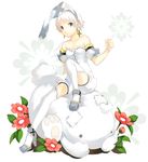  animal animal_ears bad_id bad_pixiv_id bare_shoulders bloomers bunny_ears copyright_request cross cross_earrings earrings flower jewelry short_hair sitting solo stuffed_animal stuffed_toy thighhighs tsujisaki underwear white_hair white_legwear 