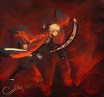  alternate_hairstyle aqua_eyes black_footwear blonde_hair boots cloak full_body hokage holding_scroll jewelry knee_boots kurama_(naruto) kyuubi looking_at_viewer male_focus multiple_tails naruto naruto_(series) naruto_shippuuden necklace older orin scroll solo spiked_hair summoning tail uzumaki_naruto what_if whisker_markings 