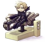  :3 =_= arms_up blonde_hair blush_stickers chibi cloud_strife english fenrir_(vehicle) final_fantasy final_fantasy_vii final_fantasy_vii_advent_children kiddie_ride male_focus shiroineko-sama smile solo spiked_hair watermark web_address 