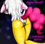  avian bird butt chicken costume equine female friendship_is_magic fur hair halloween holidays horse jrvanesbroek mammal my_little_pony pink_fur pink_hair pinkie_pie_(mlp) pony 