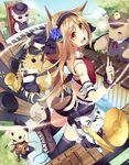  &gt;_&lt; animal animal_ears bad_id bad_pixiv_id baton_(instrument) bear bird blonde_hair boots bowler_hat bug butterfly chick closed_eyes cymbals dog earplugs flower fox hair_flower hair_ornament hairband hat insect instrument katou_itsuwa keyboard_(instrument) long_hair looking_back mallet_(instrument) marimba mixing_console original pig saxophone shorts speaker sunglasses tail thighhighs top_hat uniform vest violin wings yellow_eyes 
