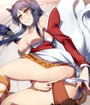  ahri animal_ears blue_hair blush breasts clothed_sex detached_sleeves erect_nipples heart large_breasts league_of_legends long_hair multiple_tails nipples penis sex sweat tail teeth tongue umakatsuhai uncensored vaginal yellow_eyes 