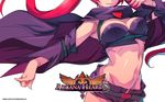  aq_interactive arcana_heart arcana_heart_3 atlus breasts cleavage detached_sleeves detatched_sleeves examu highres midriff navel official_art red_hair scharlachrot 