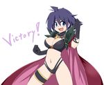 amelia_wil_tesla_seyruun bad_id bad_pixiv_id blue_eyes boots breasts cape cosplay jewelry kaz_(shade) large_breasts leg_garter multicolored multicolored_cape multicolored_clothes naga_the_serpent naga_the_serpent_(cosplay) navel necklace pink_cape purple_hair revealing_clothes short_hair slayers smile solo white_background 