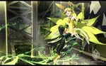  android animal_ears blonde_hair c.c._lemon c.c._lemon_(character) fake_animal_ears fox_tail highres letterboxed mecha_musume multiple_tails short_hair solo tail yellow_eyes yoshino_ryou 