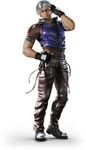  1boy 3d fingerless_gloves gloves hand_in_pocket lee_chaolan male male_focus namco official_art solo tekken white_hair 