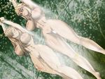  2girls bdsm blonde_hair blue_eyes blush bondage bound breasts brown_hair hair_over_one_eye legretta long_hair multiple_girls navel pussy tales_of_(series) tales_of_the_abyss tear_grants uncensored 