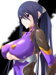  akiyama_rinko aoi_nagisa_(artist) breasts large_breasts lilith-soft purple_hair serious taimanin_yukikaze 