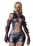  3d blonde_hair death_by_degrees midriff namco nina_williams official_art ponytail tekken 