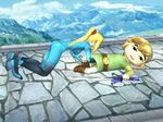  blonde_hair legend link lucky metroid nintendo samus_aran super_smash_bros. the_legend_of_zelda toon_link 