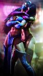  artist_request hug kitana mileena mortal_kombat 