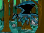  dragon feral horn male ninja scalie solo swamp wings wyldfire wyldfire(character) 
