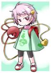  backpack bag komeiji_satori kugelschreiber looking_at_viewer pink_hair randoseru red_eyes short_hair solo touhou 