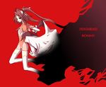  1girl breasts coat long_hair red_background red_eyes red_hair rommy tales_of_(series) tales_of_the_tempest 