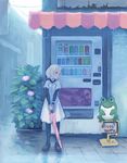  closed_umbrella flower frog hydrangea lowres original solo umbrella vending_machine weno weno's_blonde_original_character 