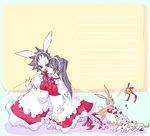  animal_ears artist_request bunny_ears cake d.gray-man food lenalee_lee long_hair multiple_girls pastry red_eyes road_kamelot shoes short_hair 