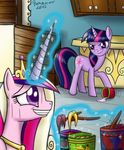  bonaxor equine female friendship_is_magic horn horse my_little_pony pony princess princess_cadence_(mlp) purple_eyes royalty team_awesome twilight_sparkle_(mlp) two_tone_hair unicorn winged_unicorn wings 