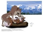  aleu balto_(film) canine female feral fox foxyxxx lesbian log mammal mountain phalynx plain_background red_fox trickster wolf wood 