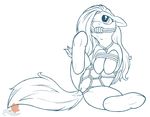  bdsm bencoon black_and_white bondage bound equine female feral fluttershy_(mlp) friendship_is_magic gag gagged horse line_art mammal monochrome my_little_pony pegasus plain_background pony pussy rope solo spread_legs spreading white_background wings 