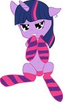  equine female feral friendship_is_magic hair horn horse legwear long_hair looking_at_viewer mammal multi-colored_hair my_little_pony panties pony purple purple_body purple_eyes purple_hair socks solo stockings twilight_sparkle_(mlp) underwear unicorn 