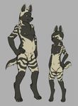  aardwolf age_difference anthro balls blue_eyes breasts brother canine cub digitigrade duo eye_contact female grey_background hyena male mammal nipples penis penis_tip plain_background pussy sheath sibling siblings sister small_breasts young zombieme 