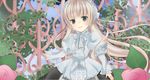  bad_id bad_pixiv_id blonde_hair dress flower frills gosick green_eyes hairband highres lolita_fashion long_hair long_sleeves looking_at_viewer parted_lips plant puffy_sleeves solo standing tooda_riko very_long_hair victorica_de_blois 