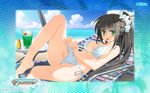  1/2_summer alcot_honeycomb bikini cleavage oshisaka_tsugumi sesena_yau swimsuits undressing 