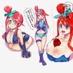  blush breasts fuuro_(pokemon) gym_leader highres large_breasts nipples paizuri penis pokemon smile 