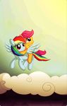  animated cloud cub equine female feral flying friendship_is_magic hair horse mammal multi-colored_hair my_little_pony pegasus pink_eyes pink_hair plain_background pony purple_hair rainbow_dash_(mlp) rainbow_hair red_eyes scootaloo_(mlp) simple_background smile sun twodeepony wings young 