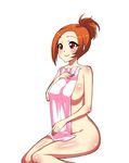  1girl breasts fuu hdkg large_breasts nude orange_hair red_hair samurai_champloo smile solo 