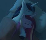  canon_couple equine eyes_closed female feral friendship_is_magic hair horn horse male mammal moonlight multi-colored_hair my_little_pony pillow pony princess_cadance_(mlp) princess_cadence_(mlp) raikoh-illust shining_armor_(mlp) sleeping unicorn winged_unicorn wings 