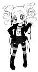  boots drill_hair goth gothic gotokuji_miyako goutokuji_miyako powerpuff_girls powerpuff_girls_z rolling_bubbles skirt skull solo thighhighs 