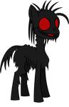  bitterplaguerat equine feral friendship_is_magic grey_hoof_(mlp) hair hooves horse male mammal mane my_little_pony pony red_eyes short_hair smile story_of_the_blanks undead 
