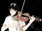  black_hair closed_eyes instrument male_focus original re:i solo violin 