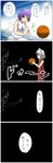  4koma basketball comic highres izayoi_sakuya jojo_no_kimyou_na_bouken multiple_girls nagae_iku parody seren_(staphy) time_stop touhou translation_request uniform za_warudo 