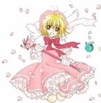  blonde_hair cagalli_yula_athha cardcaptor_sakura cosplay fuuin_no_tsue gundam gundam_seed haro kinomoto_sakura kinomoto_sakura_(cosplay) lowres parody solo 