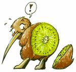  ! avian bird feral fruit guts humor kiwi lizardbeth pun punny solo 