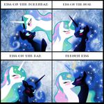  abstract_background artist-apprentice587 blue_eyes blush comic cute duo equine eyes_closed female feral friendship_is_magic glowing hair hi_res horn horse incest kissing lesbian magic mammal meme multi-colored_hair my_little_pony nibble nightmare_moon_(mlp) nom pony princess princess_celestia_(mlp) royalty sparkle 