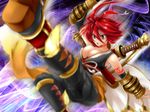  .hack//g.u. 1girl breasts k2isu large_breasts red_hair short_hair solo yowkow_(.hack//) 