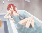  bath blush breasts dakara_boku_wa_h_ga_dekinai lisara_restall long_hair red_hair steam stitch stitched 