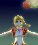  blue_eyes chrono_(series) chrono_cross highres kid_(chrono_cross) long_hair night smile 