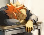  fur lion male mammal morenatsu school sleeping sotaro soutaro spikey_hair uniform unknown_artist 