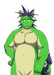  chubby dragon green_dragon male morenatsu muscles nude samoji solo tatsuki 