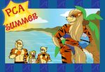  anthro arcanine ball beach beach_ball bikini blood breasts butt canine child clothed clothing crovirus cubone ear_piercing esmeralda_wright family female green_eyes male mammal milf mother nintendo nosebleed parent piercing pok&#233;mon pok&#233;morph pok&eacute;mon pok&eacute;morph seaside side_boob skimpy son swimsuit tight_clothing video_games young 