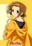  brown_eyes brown_hair copyright_name hairband highres k-on! looking_back short_hair solo tainaka_ritsu tnonizyou 