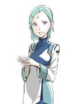  aqua_hair bad_id bad_pixiv_id eureka eureka_seven_(series) eureka_seven_ao hair_ornament hairclip purple_eyes red_eyes ringed_eyes solo uyama_hajime 