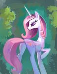  bushes cutie_mark equine female feral fleur_de_lis_(mlp) friendship_is_magic hair hi_res holivi horn horse mammal my_little_pony pink_hair pony purple_eyes simple_background solo unicorn 